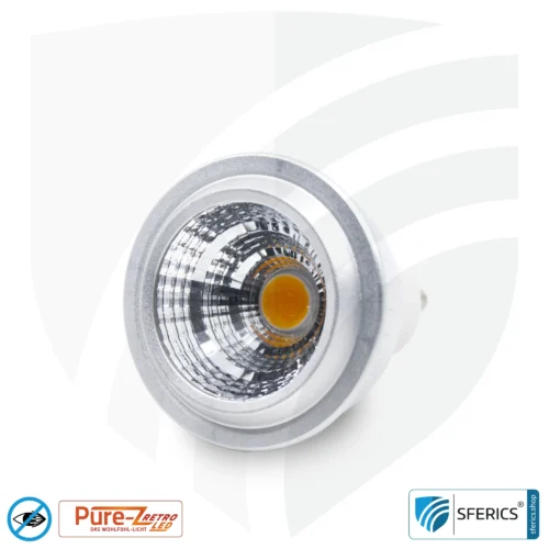 5 watt LED spot Pure-Z-Retro | bright as 40 watts, 380 lumens | CRI over 90 | flicker-free | warm white | GU10