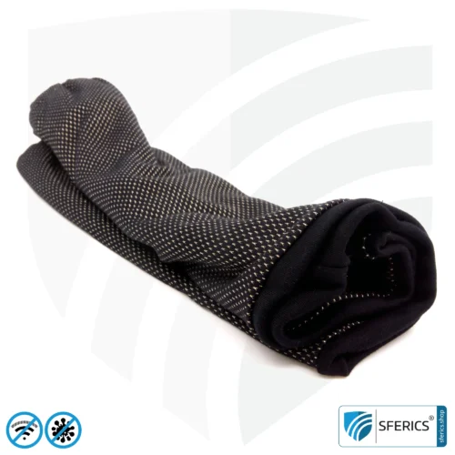 ANTIWAVE shielding, elastic tube scarf | protection against HF electrosmog with efficiency up to 99.9% | shielding fabric with silver for an antibacterial effect through silver ions