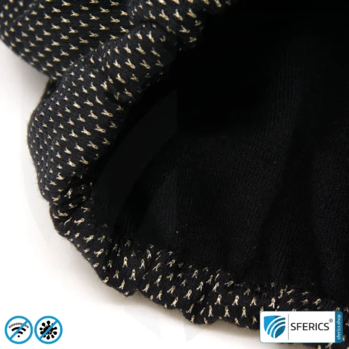ANTIWAVE shielding, elastic tube scarf | protection against HF electrosmog with efficiency up to 99.9% | shielding fabric with silver for an antibacterial effect through silver ions