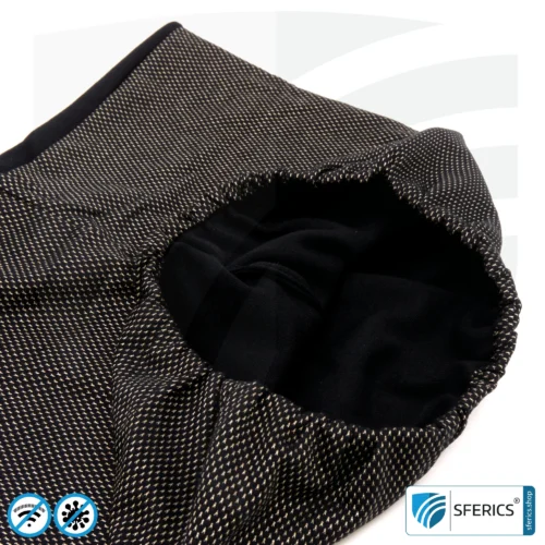 ANTIWAVE shielding, elastic tube scarf | protection against HF electrosmog with efficiency up to 99.9% | shielding fabric with silver for an antibacterial effect through silver ions