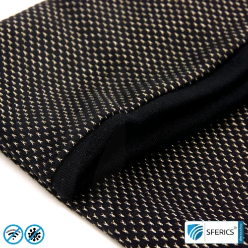 ANTIWAVE shielding, elastic tube scarf | protection against HF electrosmog with efficiency up to 99.9% | shielding fabric with silver for an antibacterial effect through silver ions