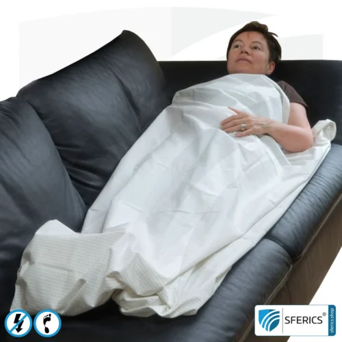 Blanket | 140 x 200 cm | Shielding of low-frequency electrical alternating fields | Enables Earth Connect* | Not suitable for shielding WIFI, LTE, 5G, etc.!