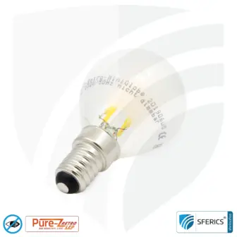 3 watt LED filament Pure-Z Retro | bright as 30 watts, 300 lumens | CRI >90 | flicker-free | warm white | E14 2 3 watt LED filament Pure-Z Retro | bright as 30 watts, 300 lumens | CRI über 90 | flicker-free | warm white | E14