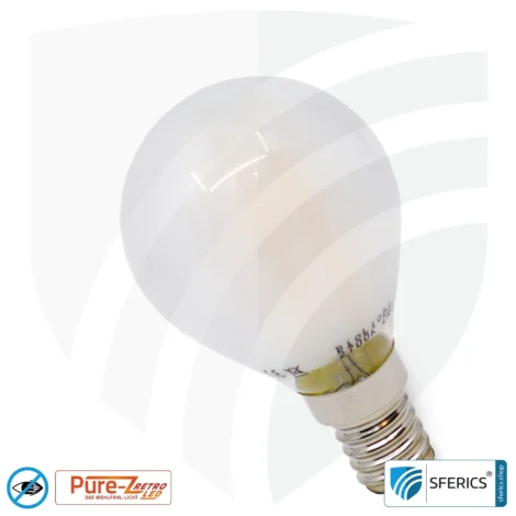 3 watt LED filament Pure-Z Retro | bright as 30 watts, 300 lumens | CRI über 90 | flicker-free | warm white | E14