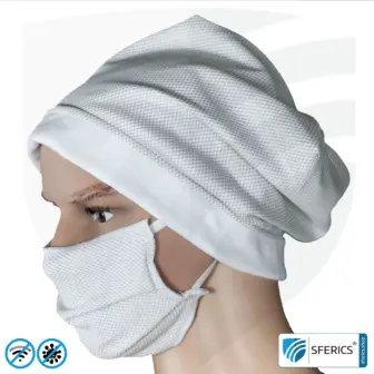 ANTIWAVE MNP protective mask for mouth and nose | shielding fabric with silver for an antibacterial effect through silver ions | 3x maximum hygiene, effectiveness and comfort 16 ANTIWAVE MNP protective mask for mouth and nose | shielding fabric with silver for an antibacterial effect through silver ions | 3x maximum hygiene, effectiveness and comfort
