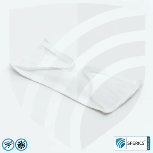 ANTIWAVE MNP protective mask for mouth and nose | shielding fabric with silver for an antibacterial effect through silver ions | 3x maximum hygiene, effectiveness and comfort