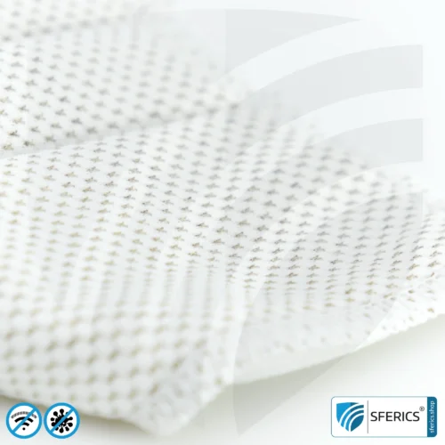 ANTIWAVE MNP protective mask for mouth and nose | shielding fabric with silver for an antibacterial effect through silver ions | 3x maximum hygiene, effectiveness and comfort