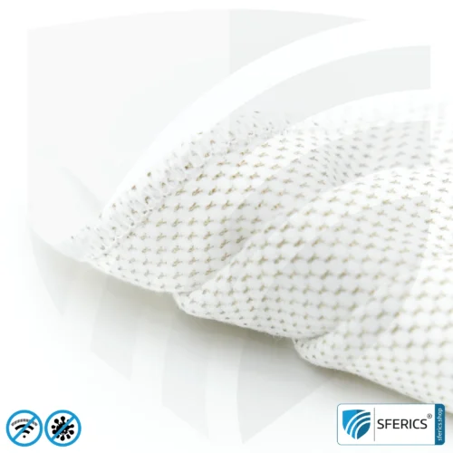 ANTIWAVE MNP protective mask for mouth and nose | shielding fabric with silver for an antibacterial effect through silver ions | 3x maximum hygiene, effectiveness and comfort