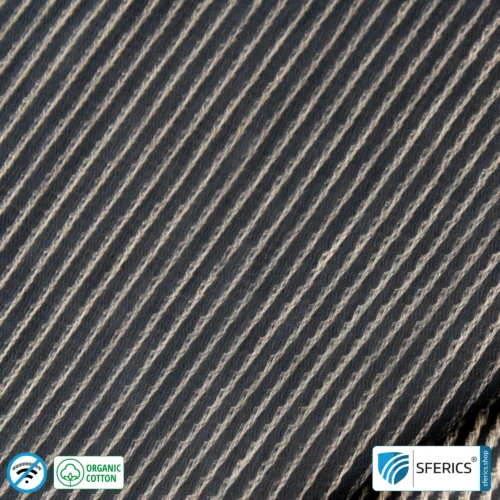 NEW ANTIWAVE OC shielding fabric | black | Ideal for clothing and underwear | HF shielding against electrosmog up to 33 dB | 5G ready!