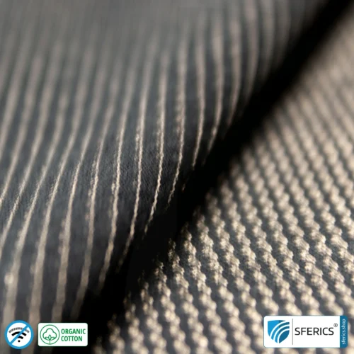 NEW ANTIWAVE OC shielding fabric | black | Ideal for clothing and underwear | HF shielding against electrosmog up to 33 dB | 5G ready!
