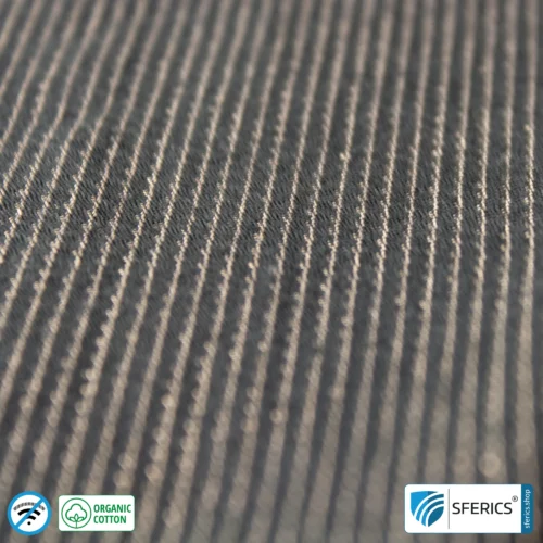 NEW ANTIWAVE OC shielding fabric | black | Ideal for clothing and underwear | HF shielding against electrosmog up to 33 dB | 5G ready!