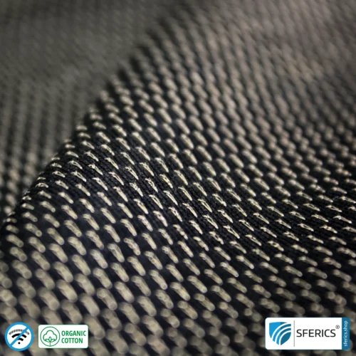 NEW ANTIWAVE OC shielding fabric | black | Ideal for clothing and underwear | HF shielding against electrosmog up to 33 dB | 5G ready!