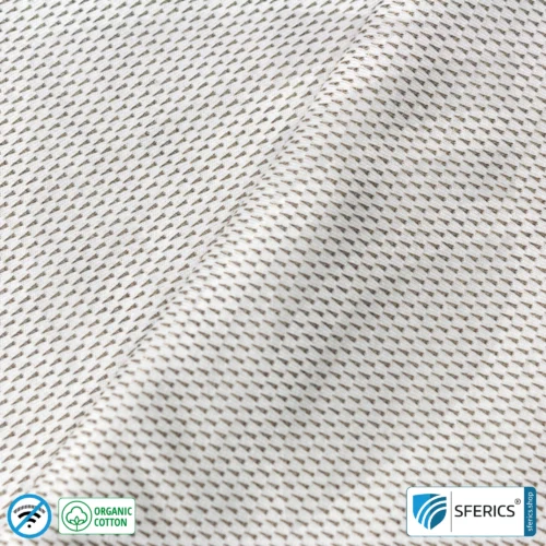 NEW ANTIWAVE OC shielding fabric | Ideal for clothing and underwear | light gray | HF shielding against electrosmog up to 33 dB | 5G ready!