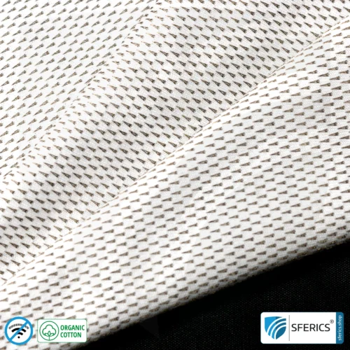 NEW ANTIWAVE OC shielding fabric | Ideal for clothing and underwear | light gray | HF shielding against electrosmog up to 33 dB | 5G ready!