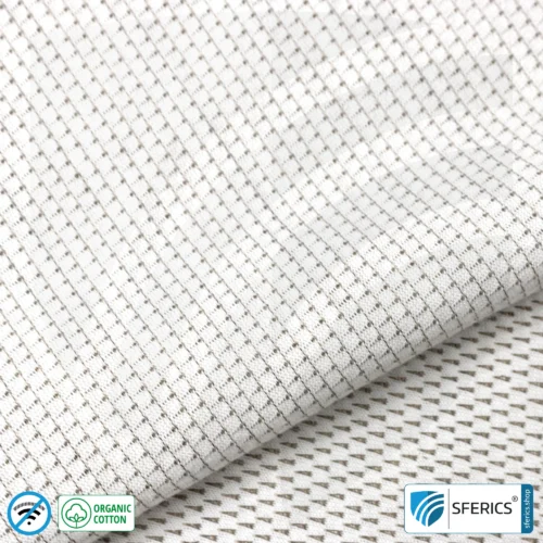 NEW ANTIWAVE OC shielding fabric | Ideal for clothing and underwear | light gray | HF shielding against electrosmog up to 33 dB | 5G ready!