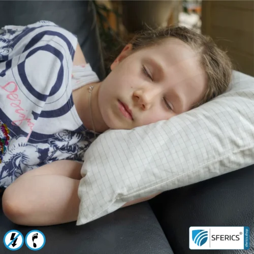 Sofa cushion | Shielding of low-frequency electrical alternating fields | Enables Earth Connect* | Not suitable for shielding WIFI, LTE, 5G, etc.!