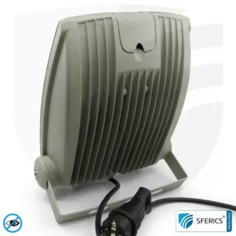 LED floodlight with bracket, gray | 35 watt full spectrum daylight | protection class IP65 | 3000 lumens | flicker free | CRI 95 | ideal for great natural brightness in large rooms or as an indirect uplighter 11 LED floodlight with bracket, gray | 35 watt full spectrum daylight | protection class IP65 | 3000 lumens | flicker free | CRI 95 | ideal for great natural brightness in large rooms or as an indirect uplighter