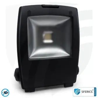 LED floodlight with bracket, black | 35 watt full spectrum daylight | protection class IP65 | 3000 lumens | flicker free | CRI 95 | ideal for great natural brightness in large rooms or as an indirect uplighter 15 LED floodlight with bracket, black | 35 watt full spectrum daylight | protection class IP65 | 3000 lumens | flicker free | CRI 95 | ideal for great natural brightness in large rooms or as an indirect uplighter