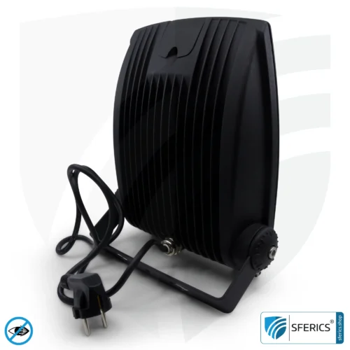 LED floodlight with bracket, black | 35 watt full spectrum daylight | protection class IP65 | 3000 lumens | flicker free | CRI 95 | ideal for great natural brightness in large rooms or as an indirect uplighter