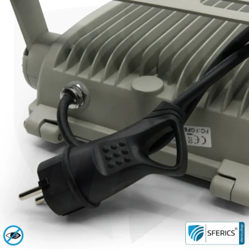 LED floodlight with bracket, gray | 35 watt full spectrum daylight | protection class IP65 | 3000 lumens | flicker free | CRI 95 | ideal for great natural brightness in large rooms or as an indirect uplighter