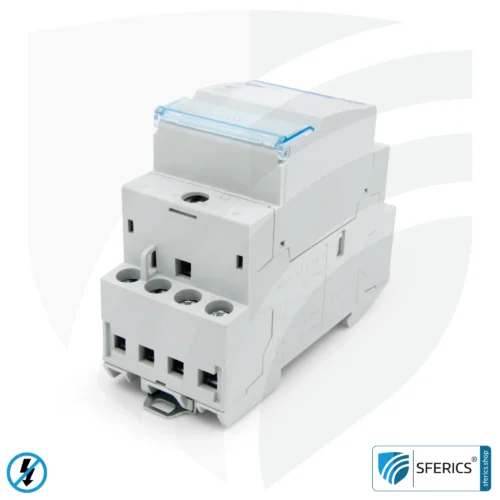 Auxiliary relay ESC 425S | Mains isolation of 3~ phase consumers, several circuits, ... | Expansion of the field disconnect switch NA 16-1P Funk | Master switch set up