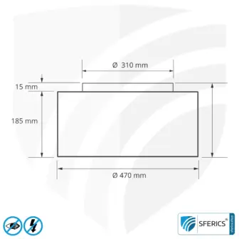Shielded ceiling lamp PARIS | lampshade made of linen, natural | incl. 6 building biology optimised, flicker-free LED bulbs | G9 socket 11 Shielded ceiling lamp LA-DL47 | lampshade made of linen, natural | incl. 6 building biology optimised, flicker-free LED bulbs | G9 socket