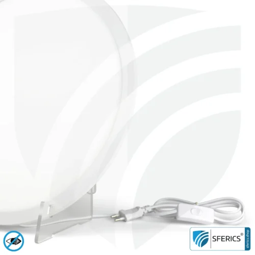 LED feel-good daylight lamp LENA 400 | revitalizing light shower + light therapy for lack of light | Full spectrum daylight with 10.000 lux from a distance of 33 cm | dimmable | flicker free | CRI over 95 | standing and hanging applicable