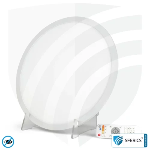 LED feel-good daylight lamp LENA 400 | revitalizing light shower + light therapy for lack of light | Effective solution against winter blues | Full spectrum daylight with 10.000 lux from a distance of 33 cm | dimmable | flicker free | CRI >95 | standing and hanging applicable