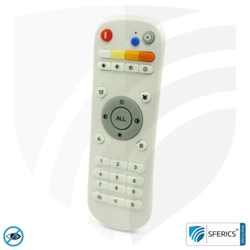 LED feel-good daylight lamp LENA| vitalising light shower + light therapy for light deficiency | full-spectrum daylight up to 10.000 lux | dimmable | flicker-free | CRI over 95 | can be used vertically or suspended