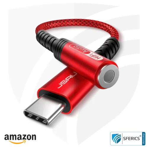 Adapter jack to USB-C | Android | Supplement for headsets with a jack plug