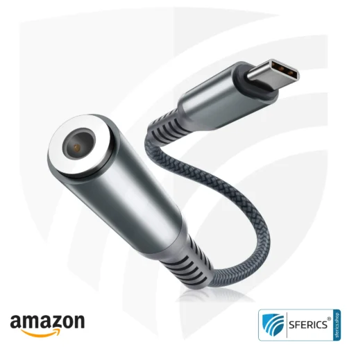 Adapter jack to USB-C | Android | Supplement for headsets with a jack plug
