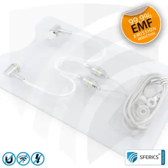 Air Tube In-Ear Stereo Headset with Microphone | AirTube CLASSIC | radiation-free technology without electrosmog | white-silver | with jack plug 22 Air Tube In-Ear Stereo Headset with Microphone | Air Tube CLASSIC | radiation-free technology without electrosmog | white-silver | with jack plug