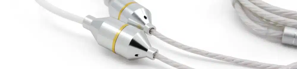 Air Tube In-Ear Stereo Headset with Microphone | Air Tube CLASSIC | radiation-free technology without electrosmog | white-silver | with jack plug