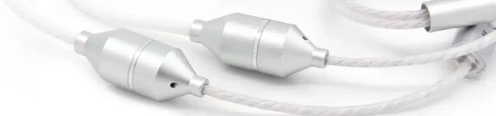 Air Tube In-Ear Stereo Headset with Microphone | SMART | radiation-free technology without electrosmog | white-silver | with jack plug