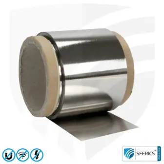 Magnetic field shielding film MCF5 | Width 5 cm | Attentuation magnetic alternating fields with 30 dB and RF electrosmog at 70 dB and higher | Effective against 5G! 7 Magnetic field shielding film MCF5 | Width 5 cm | Screening attentuation magnetic alternating fields with 30 dB and RF electrosmog at 70 dB and higher | Effective against 5G!