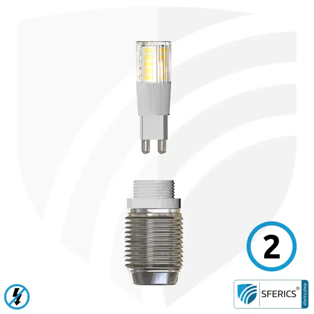 Shielded light source instruction step 2