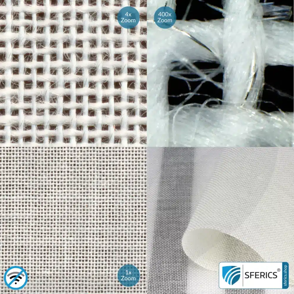 ULTIMA_ARBOR Shielding Fabric | made from LENZING™ ECOVERO™ viscose fibres (EU Ecolabel) | ideal for making curtains and room dividers | RF shielding attenuation against electrosmog up to 42 dB | 5G ready!