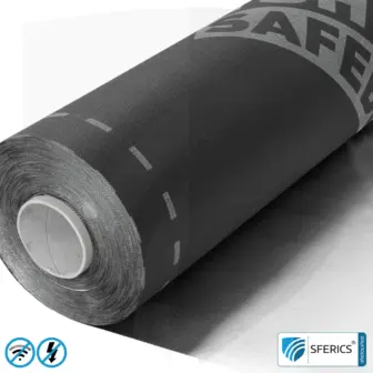 Shielding Underlay Membrane SAFEBUILD® U230 | RF Shielding from Electromagnetic Fields up to 111 dB | Membrane with aluminium. Width 90 cm. Effective against 5G! 11 SAFEBUILD® U230 Shielding Membrane | HF Shielding from Electromagnetic Fields up to 111 dB | Membrane with aluminium. Width 90 cm. Effective against 5G!
