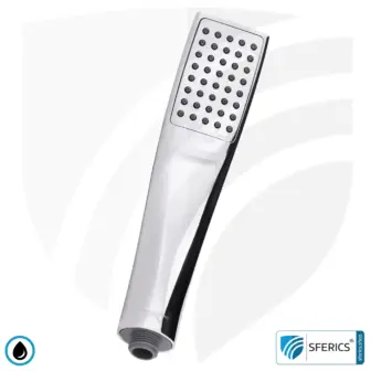 Shower Head DELUXE UPGRADE SET 10 Legio | ecoturbino® | ET10L Water Saving Adapter + Designer Handheld Showerhead - Hand Shower 12 Shower Head DELUXE UPGRADE SET 10 Legio | ecoturbino® | ET10L Water Saving Adapter + Designer Handheld Showerhead - Hand Shower. Silver.