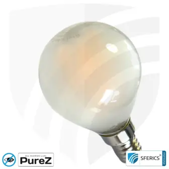 4 Watt LED Filament Pure-Z NEO | Bright as 38 watts, 400 lumens | CRI 97 | flicker-free | warm white | E14 13 4 Watt LED Filament Pure-Z NEO | Bright as 38 watts, 400 lumens | CRI 97 | flicker-free | warm white | E14