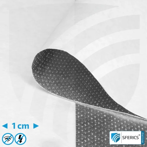 Shielding Fleece SAFEBUILD® A190 | HF Shielding Attenuation against Electrosmog up to 112 dB | 90 cm Width. Effective against 5G!