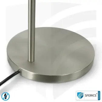 Shielded Floor Lamp AMSTERDAM | silver | modern design with stylish elements in brushed steel + aluminum | flexible joints, rotatable in all directions | G9 socket 11 Shielded Floor Lamp AMSTERDAM | silver | modern design with stylish elements in brushed steel + aluminum | flexible joints, rotatable in all directions | G9 socket