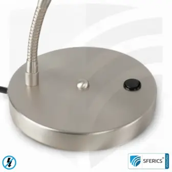 Shielded Table Lamp AMSTERDAM | silver | modern design with stylish elements in brushed steel + aluminum | flexible joints, rotatable in all directions | G9 socket 12 Shielded Table Lamp AMSTERDAM | silver | modern design with stylish elements in brushed steel + aluminum | flexible joints, rotatable in all directions | G9 socket