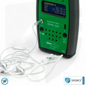 SAFE AND SOUND PRO 2 Electrosmog Detector | Unique measuring range up to 3.180.000 µW/m² | Semi-professional broadband HF measuring device for beginners | Detection of EMF radiation up to 8 GHz, including 5G! | Latest Model 2024 15 SAFE AND SOUND PRO 2 Electrosmog Detector | Unique measuring range up to 3.180.000 µW/m² | Semi-professional broadband HF measuring device for beginners | Detection of EMF radiation up to 8 GHz, including 5G! | Model 2025