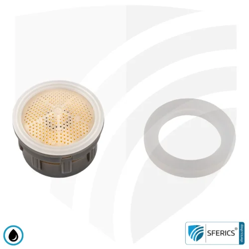 Water Flow Restrictor / Regulator Faucet Aerator Insert ecoturbino® DFL5 | Sink Water Saver | Saving Water and Energy (Electricity) | Reduce Costs by up to 40%