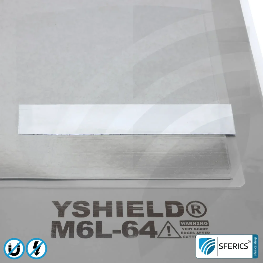 Magnetic field shielding plate M6L-64 | 59 x 40 cm | six-layered, laminated, and highly resistant