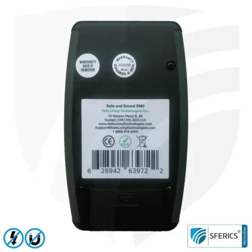 SAFE AND SOUND EM3 Detector | Precise 3-in-1 EMF Low-Frequency Meter for Electrosmog | Frequency Range 16 Hz - 120 kHz | 3D Magnetic Field Measurement 8 Safe & Sound EM3 Detector | Precise 3-in-1 EMF Low-Frequency Meter for Electrosmog | Frequency Range 16 Hz - 120 kHz | 3D Magnetic Field Measurement