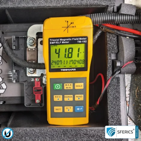 TENMARS TM-192 | Magnetic Field Meter | Triaxial Sensor (X/Y/Z), Frequency Range 30 - 2000 Hz, Display in mG or µT