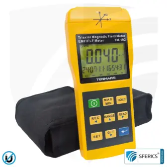 TENMARS TM-192 | Magnetic Field Meter | Triaxial Sensor (X/Y/Z), Frequency Range 30 - 2000 Hz, Display in mG or µT 9 TENMARS TM-192 | Magnetic Field Meter | Triaxial Sensor (X/Y/Z), Frequency Range 30 - 2000 Hz, Display in mG or µT