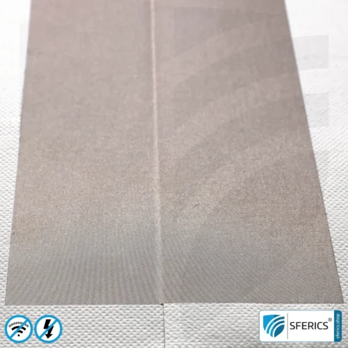 Shielding tape HNX100 for web edges, self-adhesive | Optimization of shielding attenuation for overlapping seam edges | 50 m length
